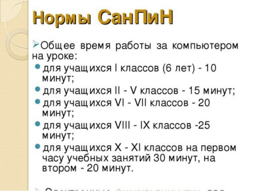 Нормы проекта 11 класс